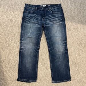 BKE Seth Straight Leg Dark Blue Jeans